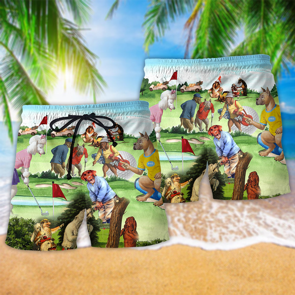 Golf Humor Quote Sports Lifestyle Art – Beach Short
