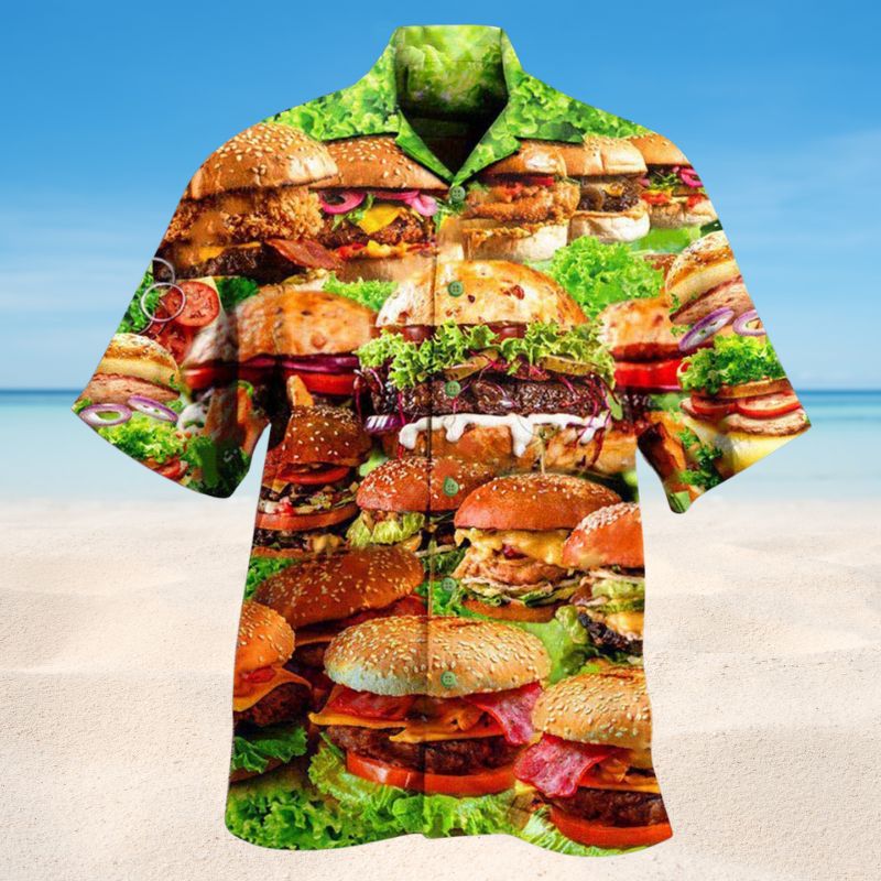 Good Food Good Mood Hamburger Edition – Hawaiian Shirt