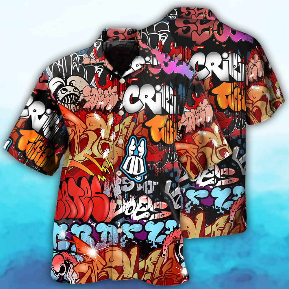 Graffiti Street Art Colorful - Hawaiian Shirt