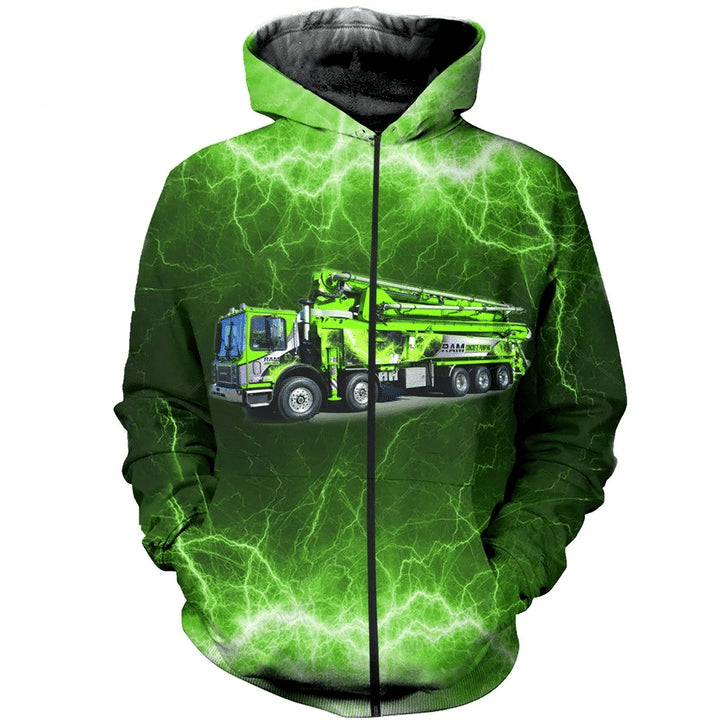 Green Truck Art – 3D Hoodie