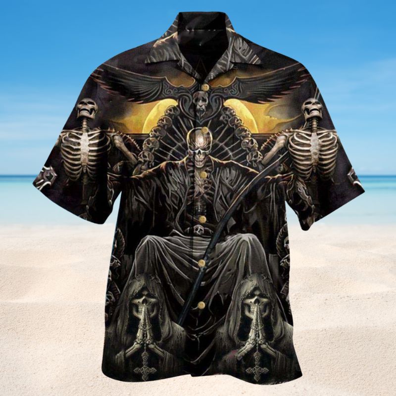 Grim Reaper Dark Skull Edition – Hawaiian Shirt