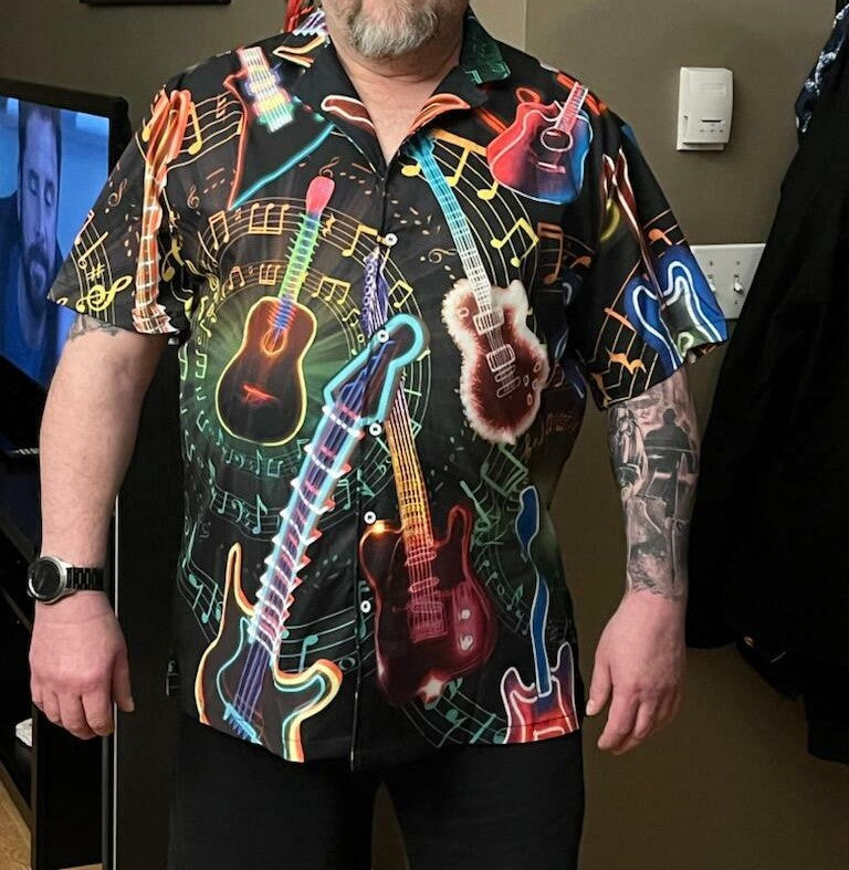 All You Need Is A Guitar Vintage Music Style - Hawaiian Shirt
