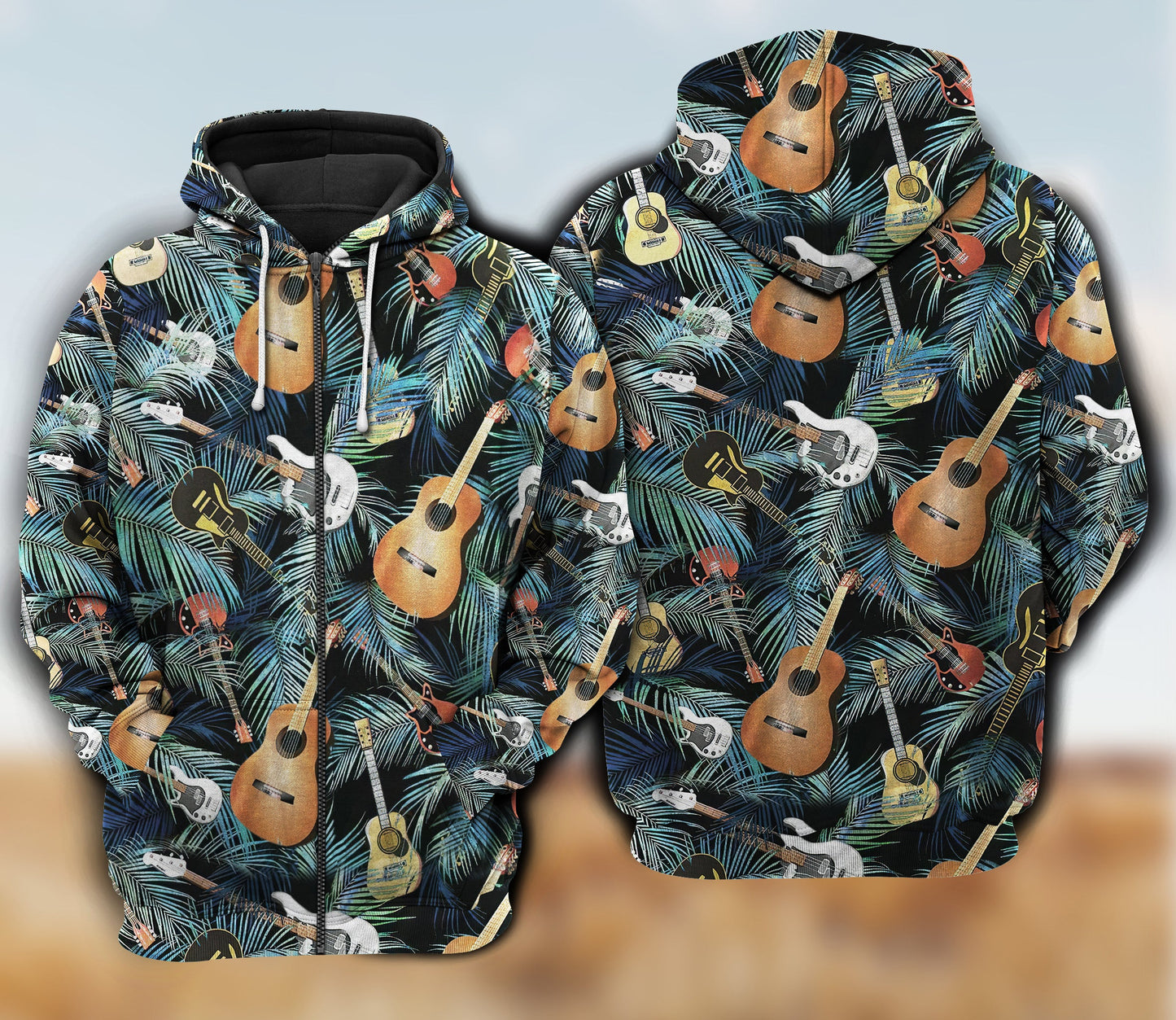 Guitar Love Life Music Art – 3D Hoodie