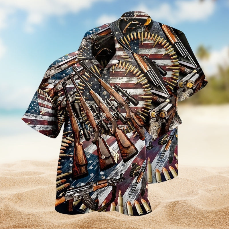 Gun Make No Mistake American Control Limited Edition – Hawaiian Shirt