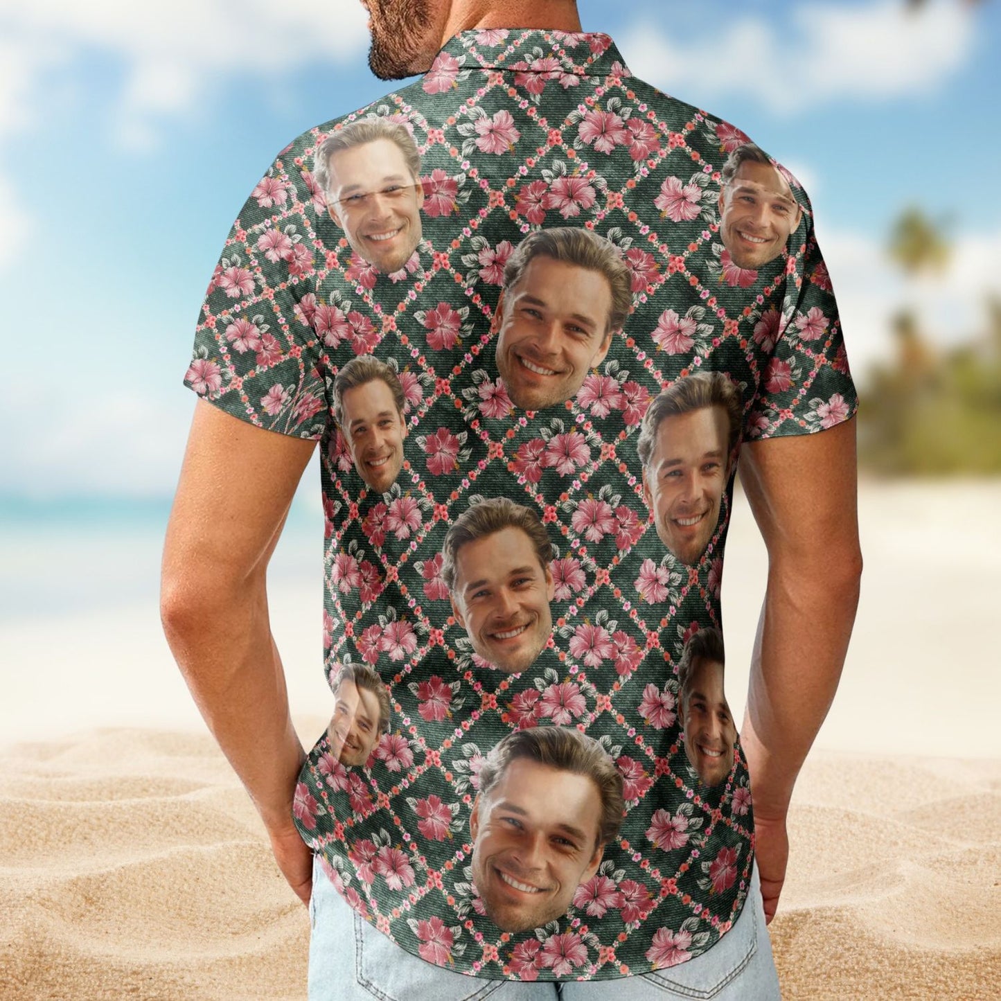 Custom Face Funny Photo for Family, Friends & Pet Lovers – Custom Photo Hawaiian Shirt
