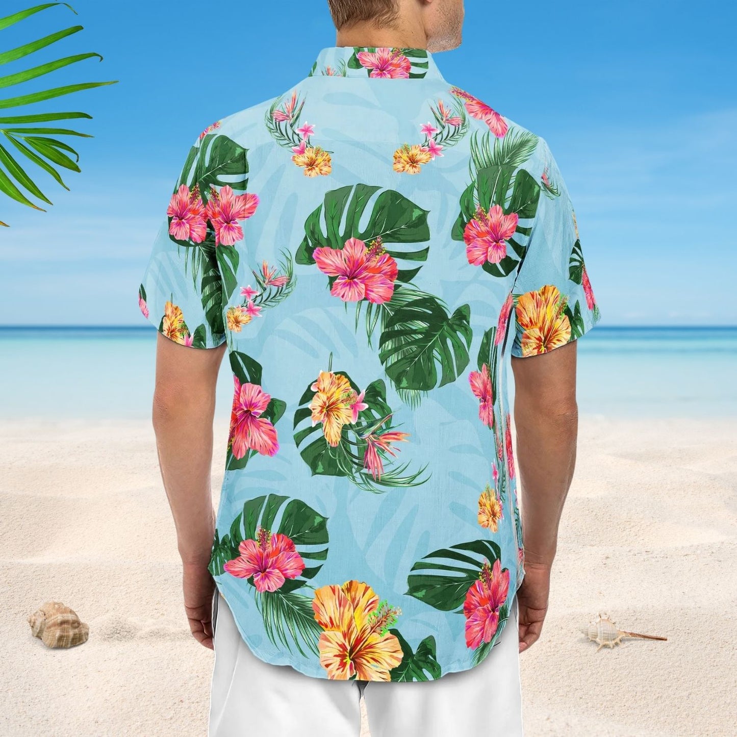 Dog Dad Cat Dad Pet Lovers Tropical Summer - Custom Personalized Hawaiian Shirt