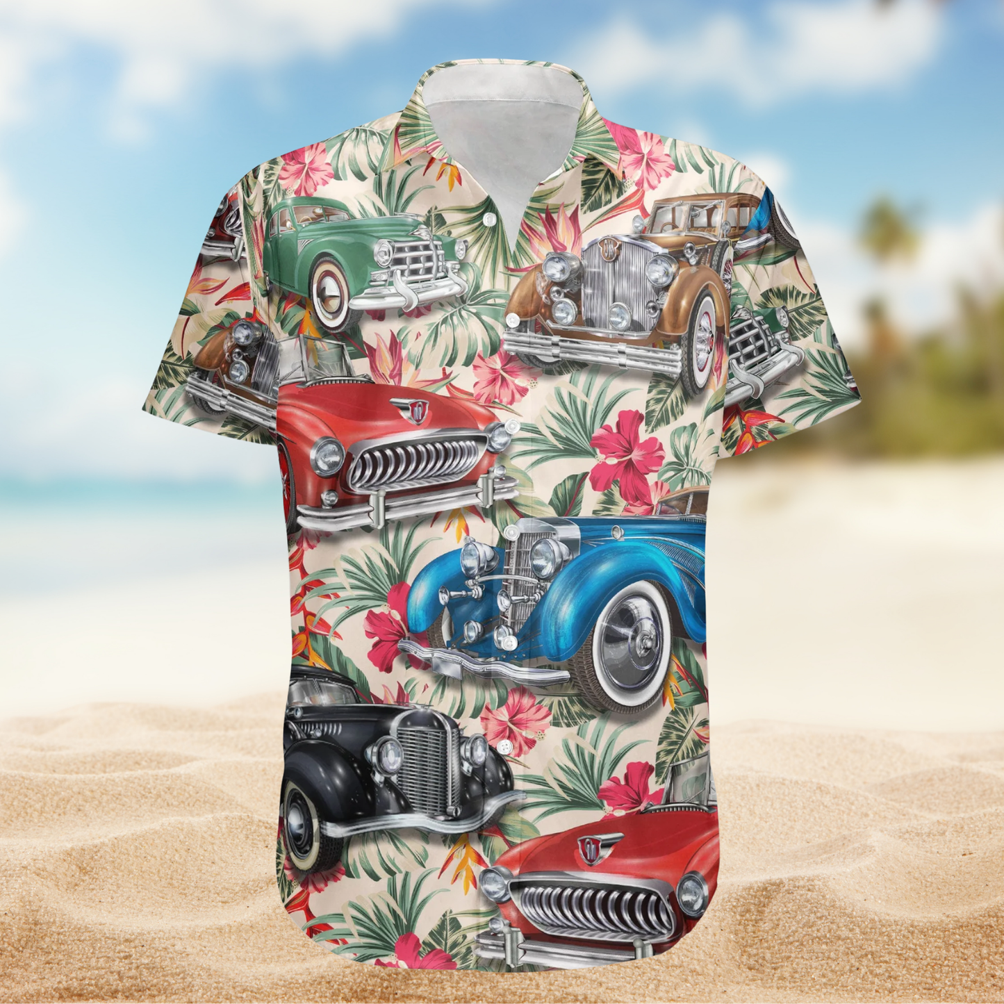 Car Lovers - Custom Personalized Photo Hawaiian Shirt