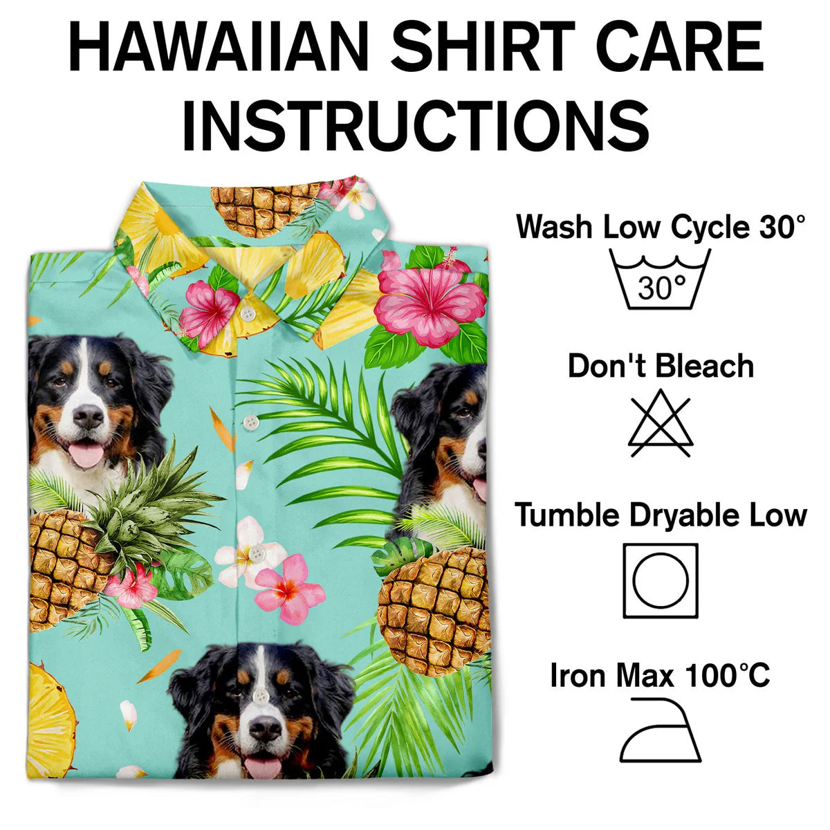 Custom Photo Funny Family Pet Face Tropical Fruit Gift for Men, Dog & Cat Lovers – Personalized Hawaiian Shirt