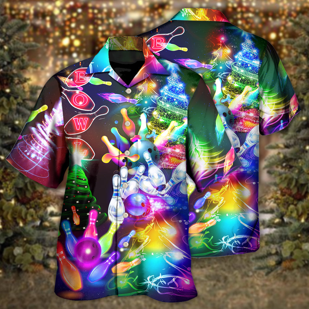 Bowling Christmas Cheer Merry And Happy – Hawaiian Shirt
