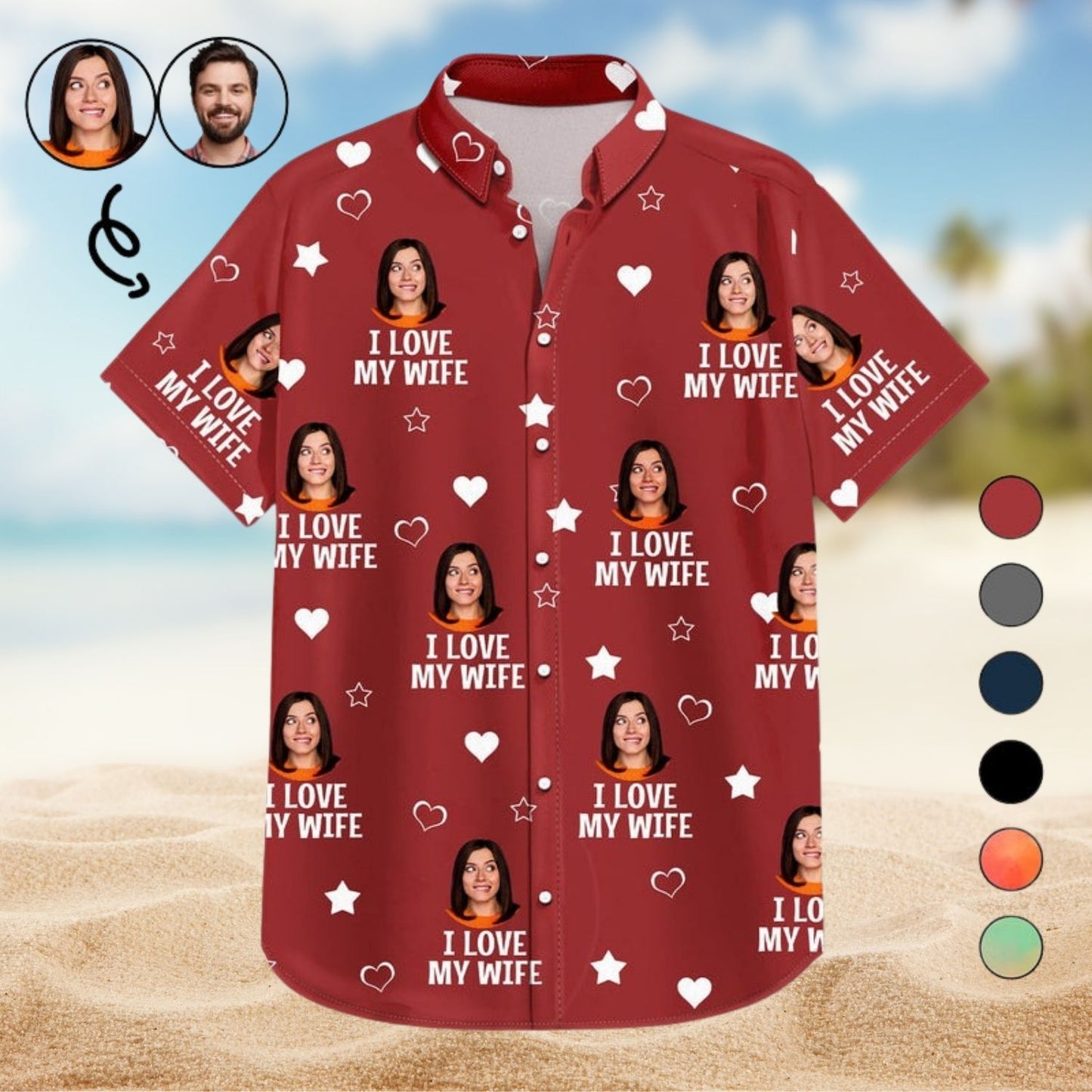 Romantic Hawaiian Shirt – Custom Photo Funny I Love My Lover - Gift For Husband, Boyfriend