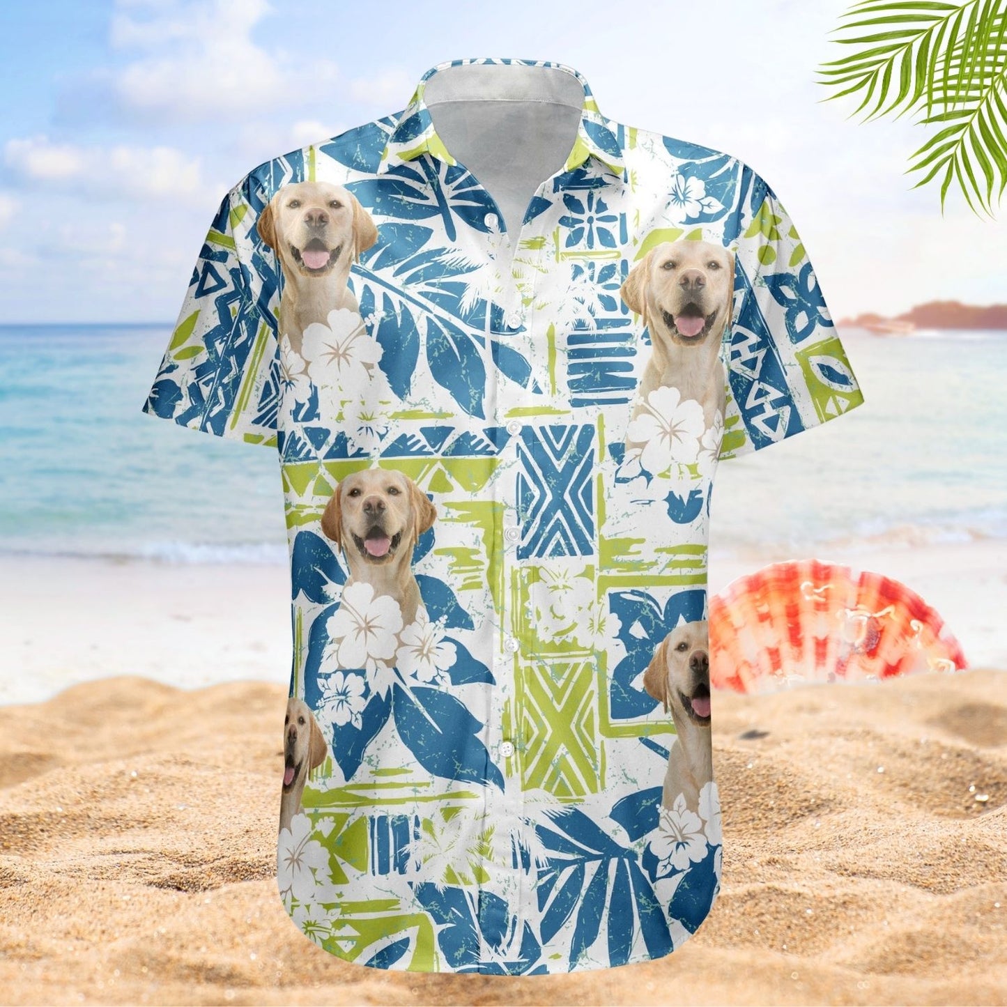 Tropical Aloha Shirt - Custom Photo Funny Pet Family Friends Summer Tiki Bar Hawaiian Shirt