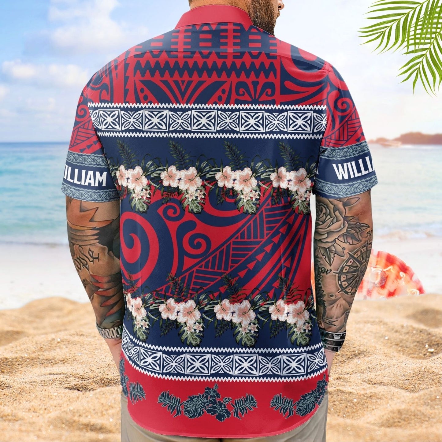 Hibiscus Tropical Aloha Shirt Photo Gift for Family – Custom Photo Hawaiian Shirts