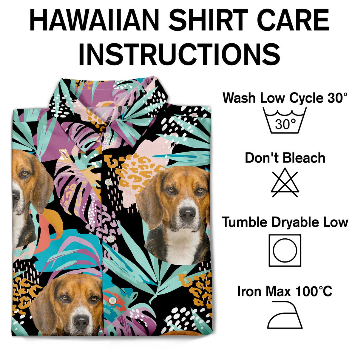 Custom Photo Funny Family Pet Face Purple Tropical Gift for Dog & Cat Lovers – Personalized Hawaiian Shirt