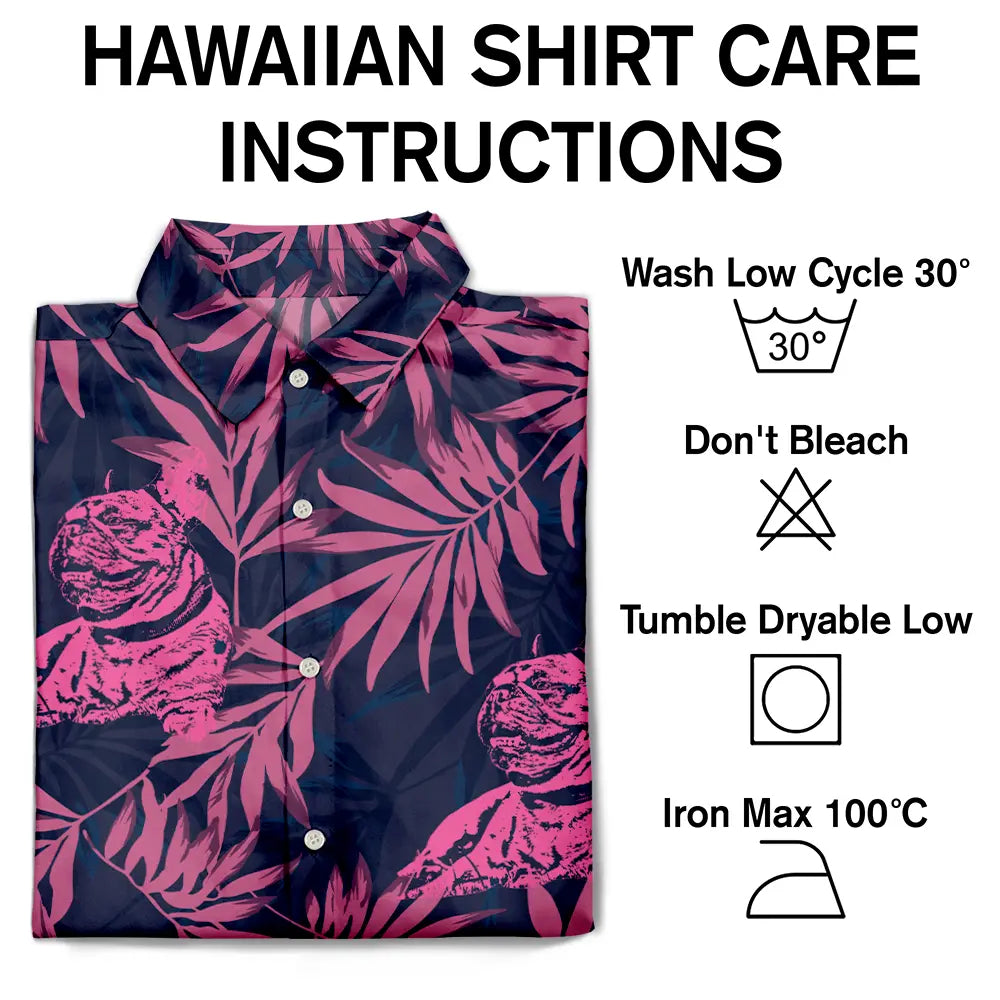 Custom Photo Pencil Drawing Palm Leaf Vacation Vibe – Personalized Hawaiian Shirt