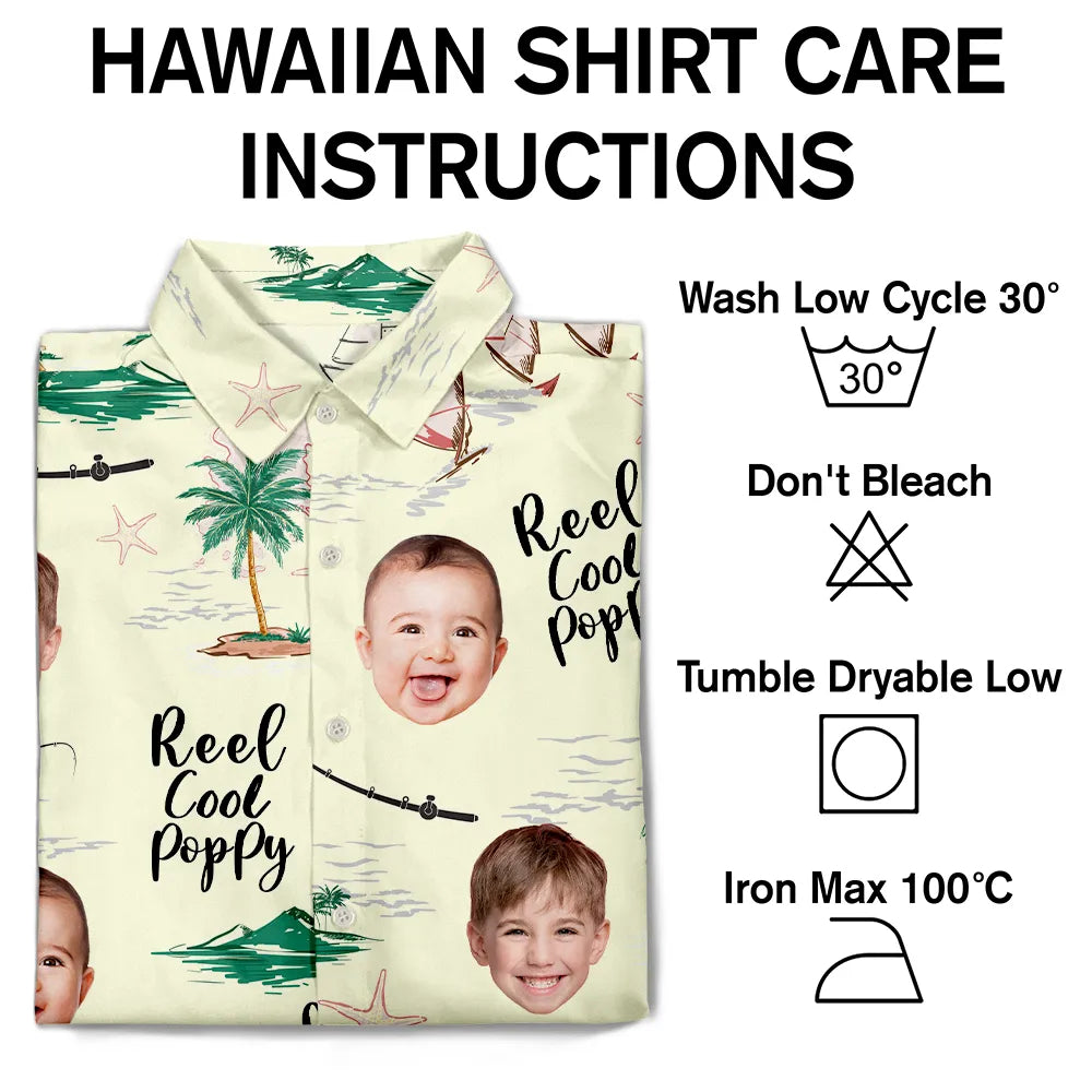 Custom Photo Reel Cool Papa – Personalized Hawaiian Shirt