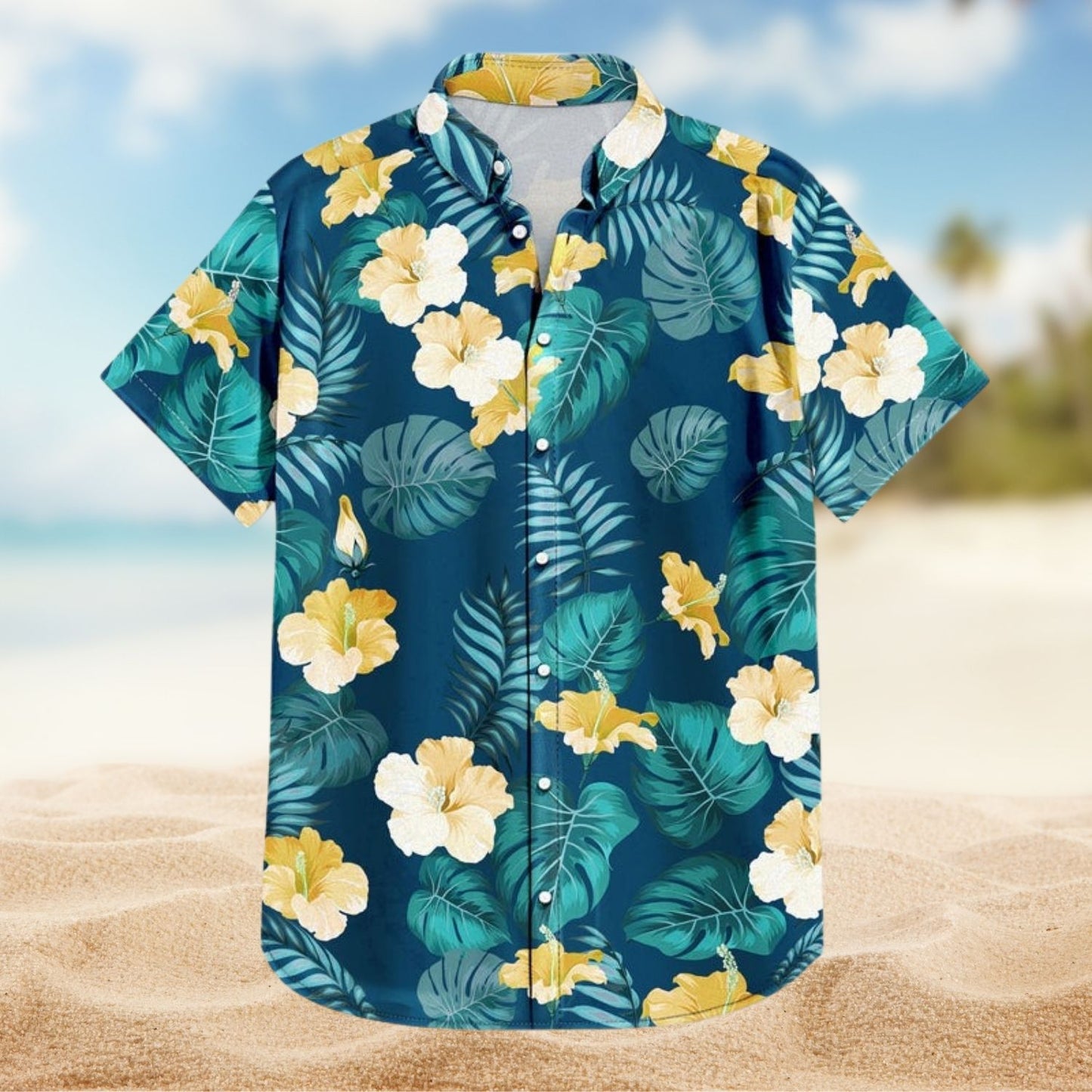 Tropical Vacation Shirt – Custom Photo Traveling Beach - Gift For Family, Besties, Couples - Personalized Hawaiian Shirt