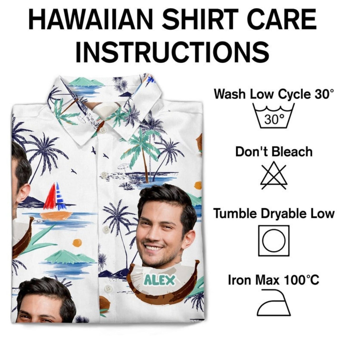 Tropical Beach Style Custom Photo Funny Family Face Vacation - Birthday, Loving Gift For Husband, Wife, Couples, Dad, Mom - Personalized Custom Hawaiian Shirt