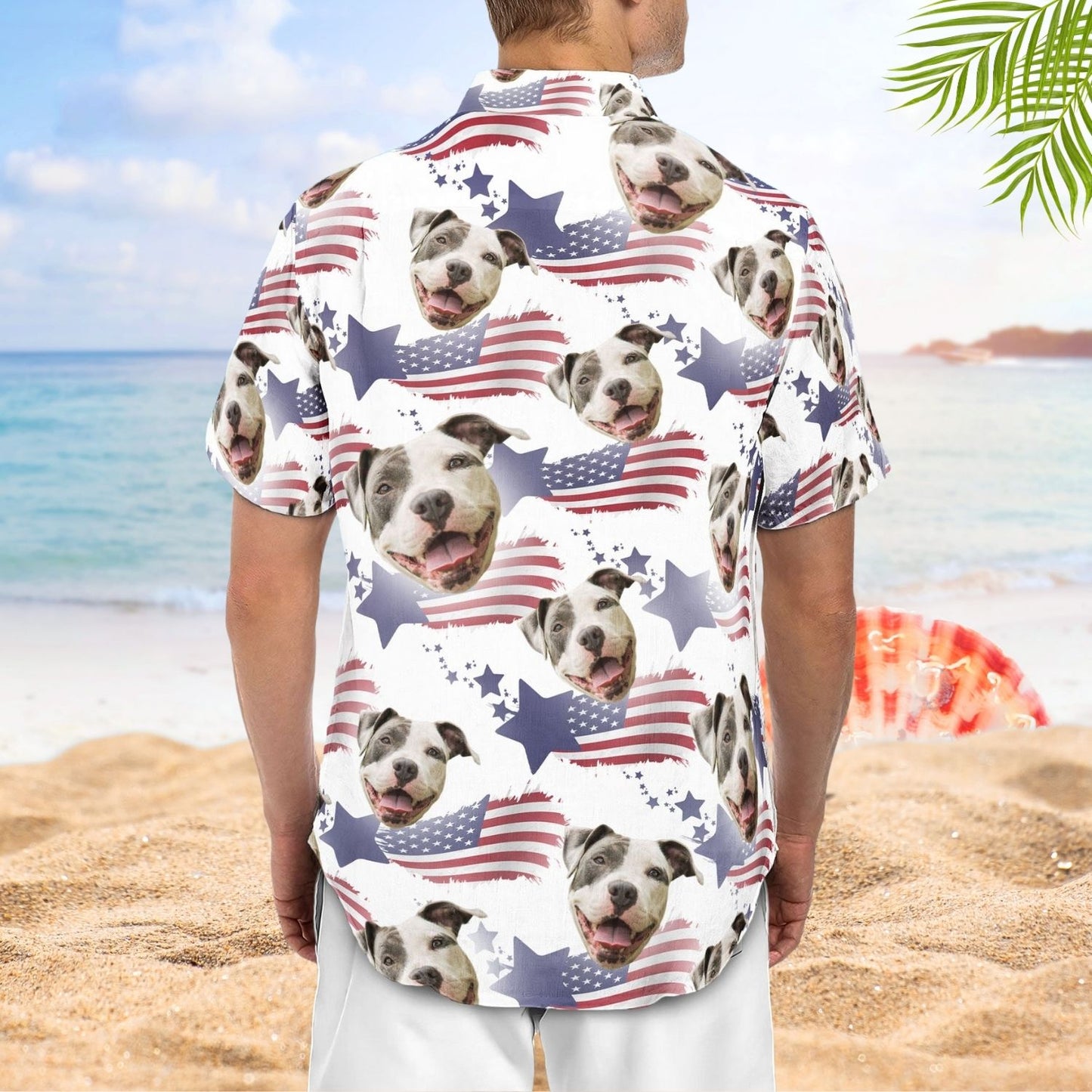 Custom Photo Aloha Shirt – Best Dog Dad - Personalized Hawaiian Shirt