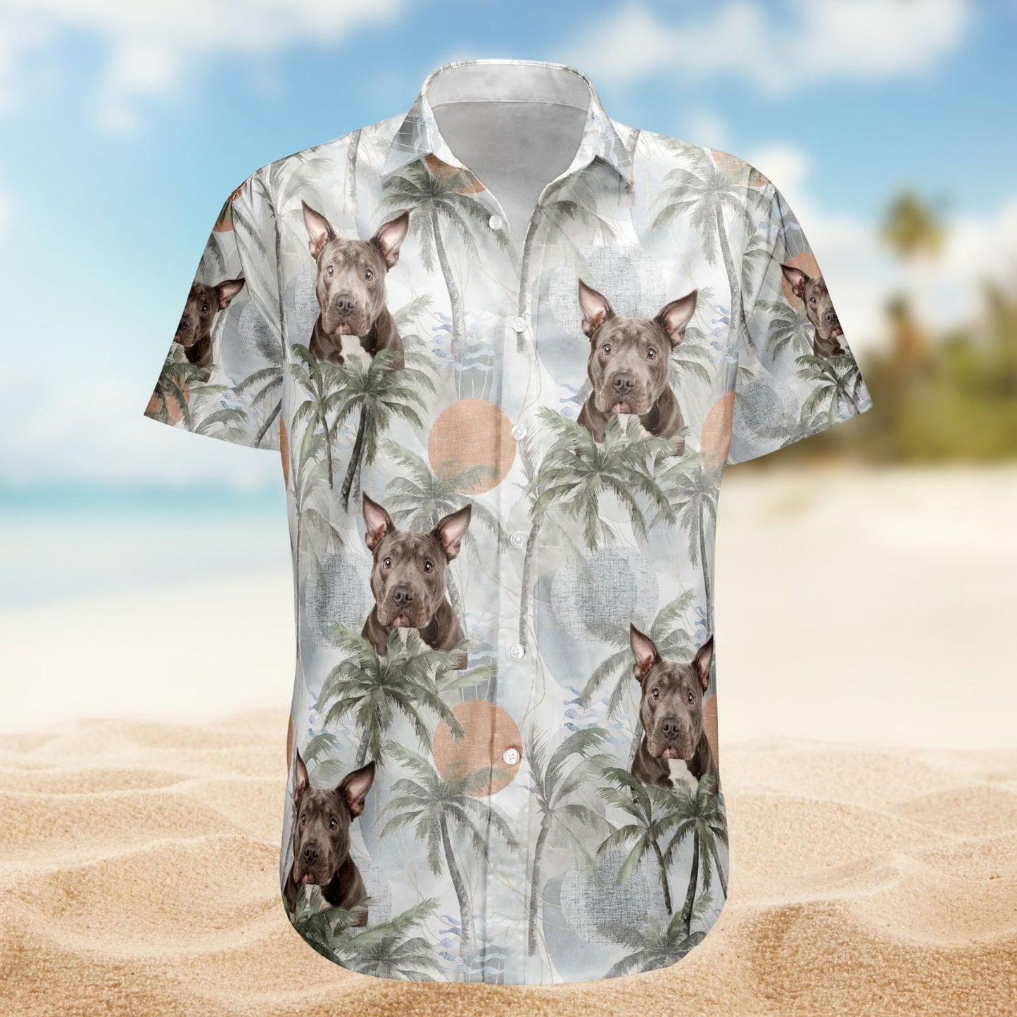 Dog & Cat Tropical Style – Personalized Photo Hawaiian Shirt