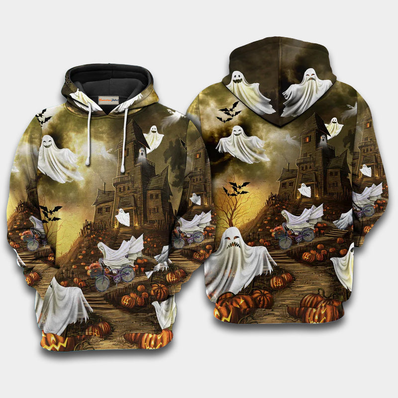 Halloween Ghost Theme Art – 3D Hoodie