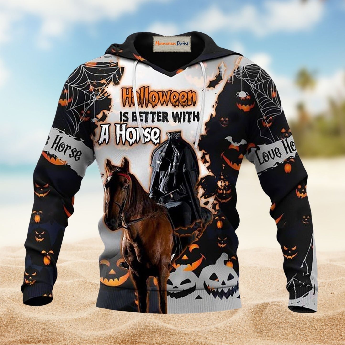 Halloween Horse Art – 3D Hoodie