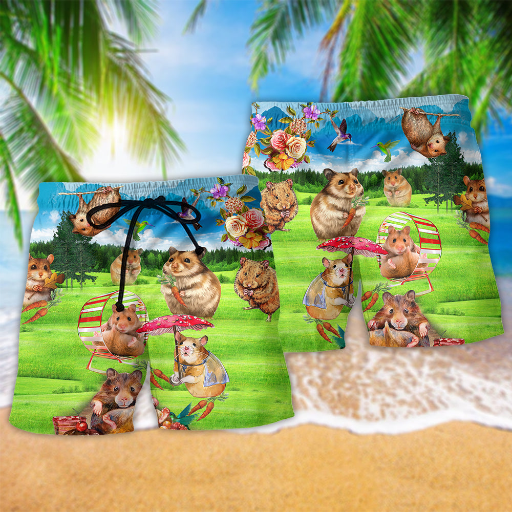 Life Better With Guinea Pig Art – Beach Short