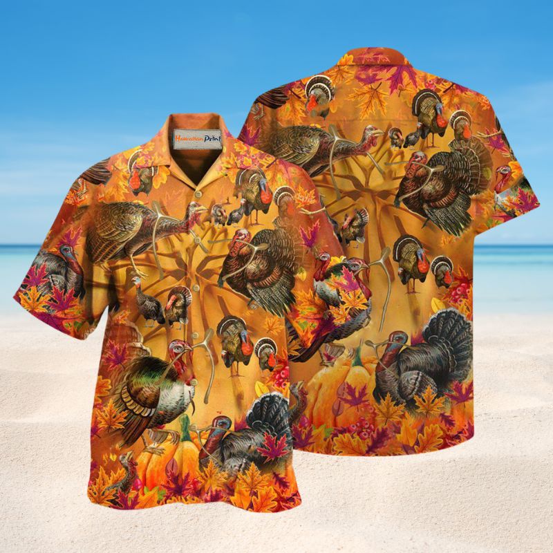 Happy Wishbone Thanksgiving Edition – Hawaiian Shirt