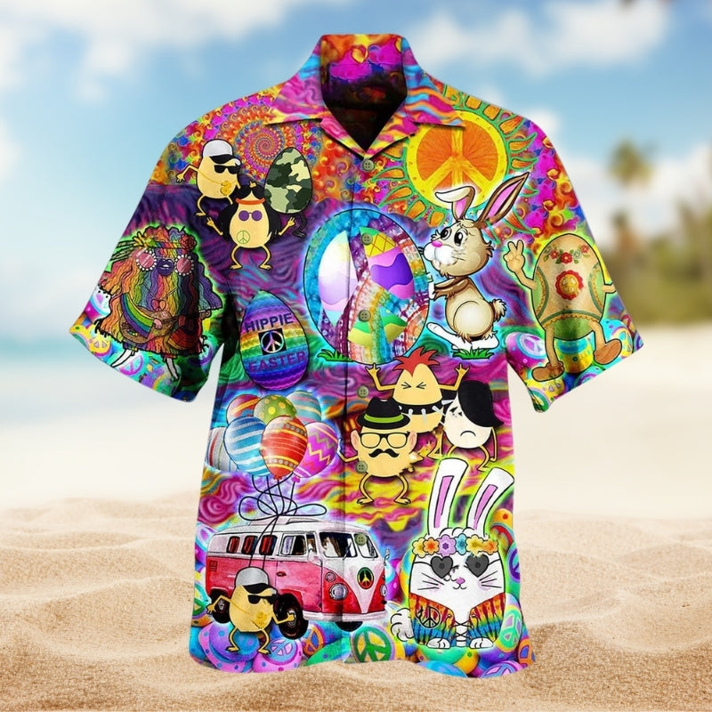 Hippie Easter Peace Life Color Limited Edition 10 – Hawaiian Shirt