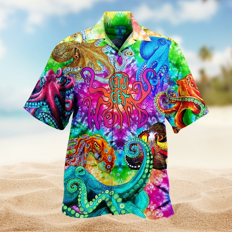 Hippie Octopus Peace Life Colorful Limited Edition - Hawaiian Shirt