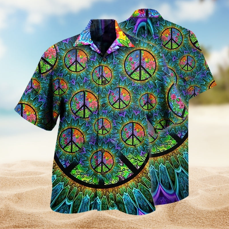 Hippie Peace Life Color Limited Edition 12 – Hawaiian Shirt