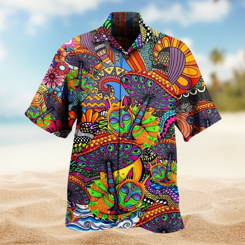 Hippie Peace Life Color Limited Edition 7 – Hawaiian Shirt