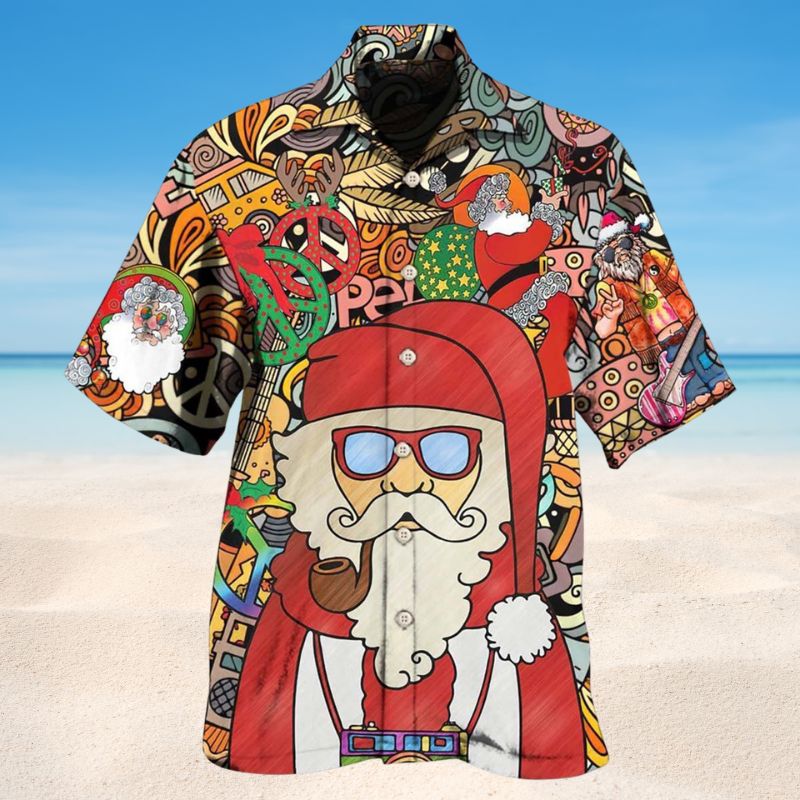 Hippie Santa Claus Christmas Style 2 – Hawaiian Shirt