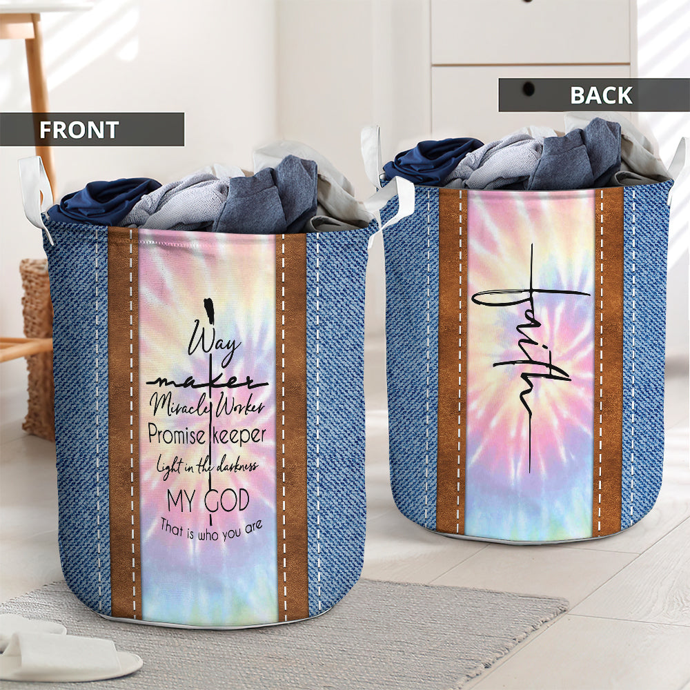 Jesus Faith Jeans Style - Laundry basket - LAUB06TNH230222-Owls Matrix