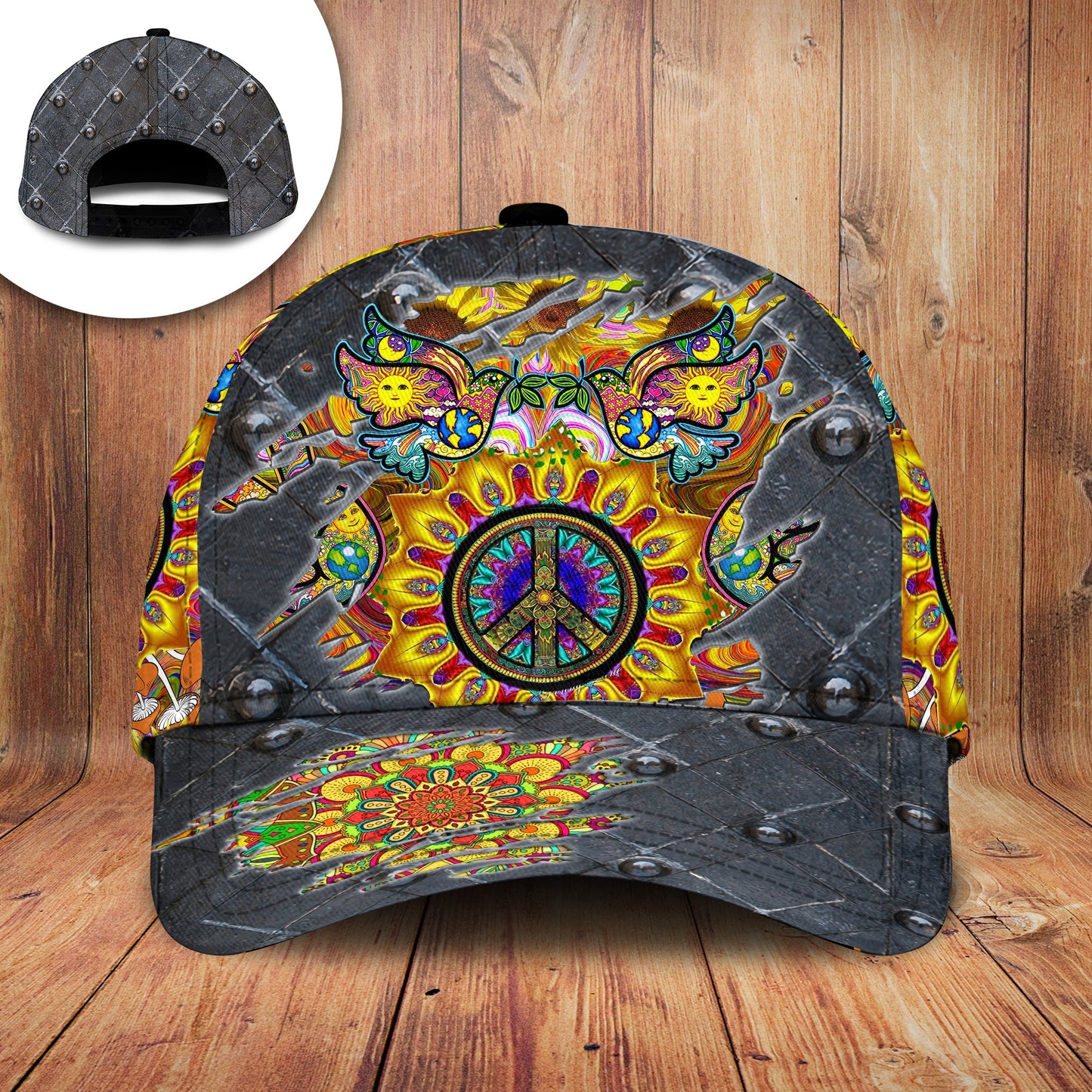 Hippie Sunflower Live Free – Classic Cap