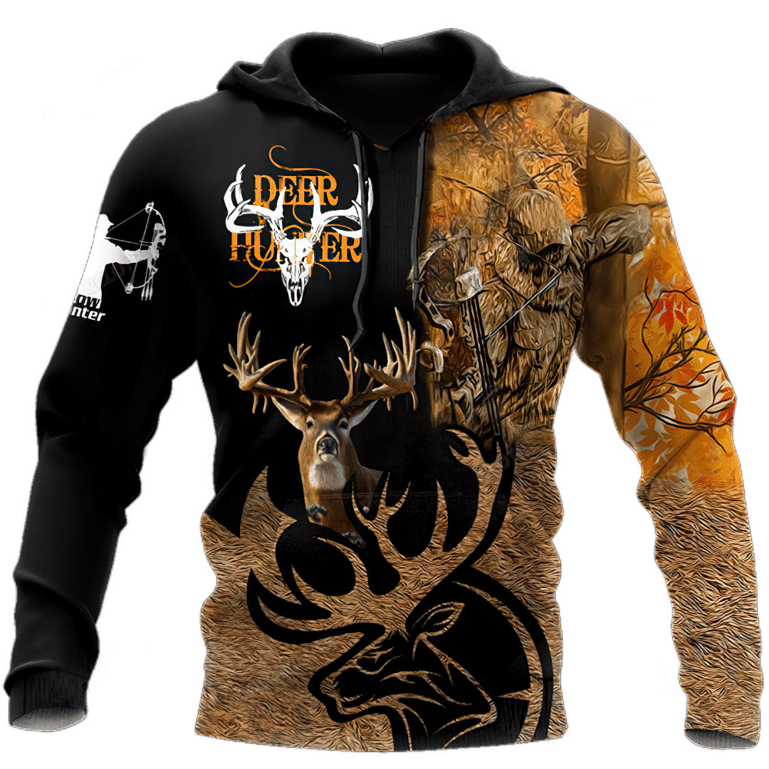 Hunting Bow Archer Art – 3D Hoodie