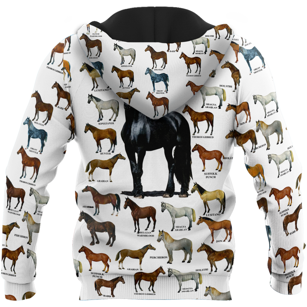 Love Horse All Over Print Graphic – 3D Hoodie