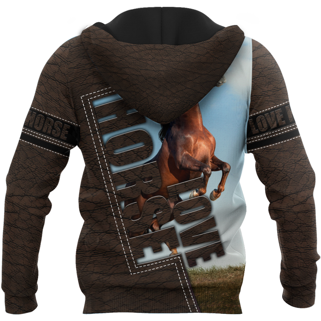 Horse Love 3D Printed Art – 3D Hoodie