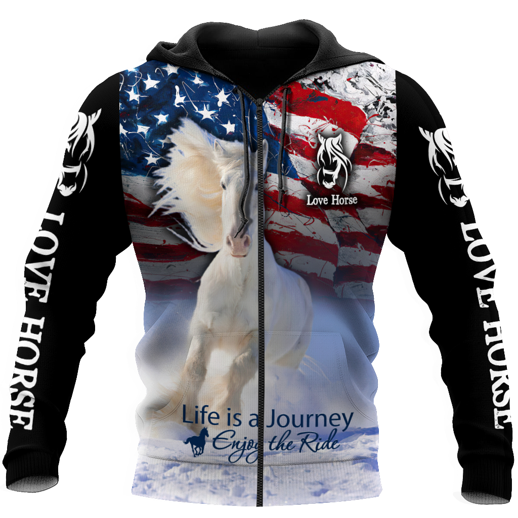 Horse 3D Printed Art – 3D Hoodie