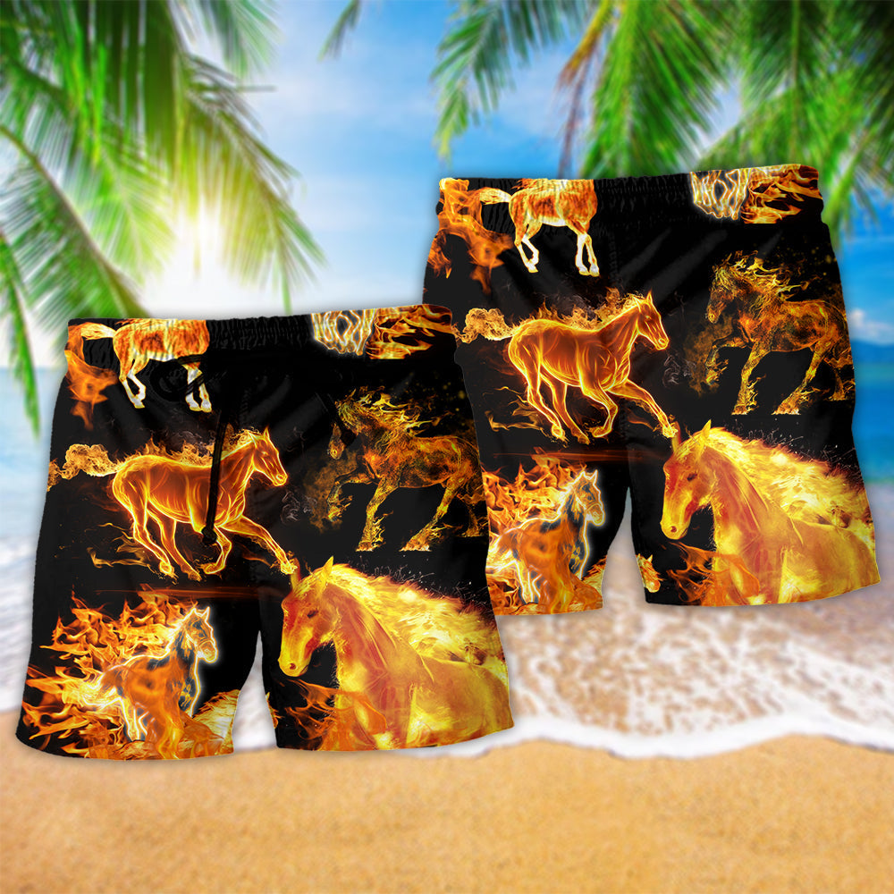 Fire Horse Dark Art – Beach Short