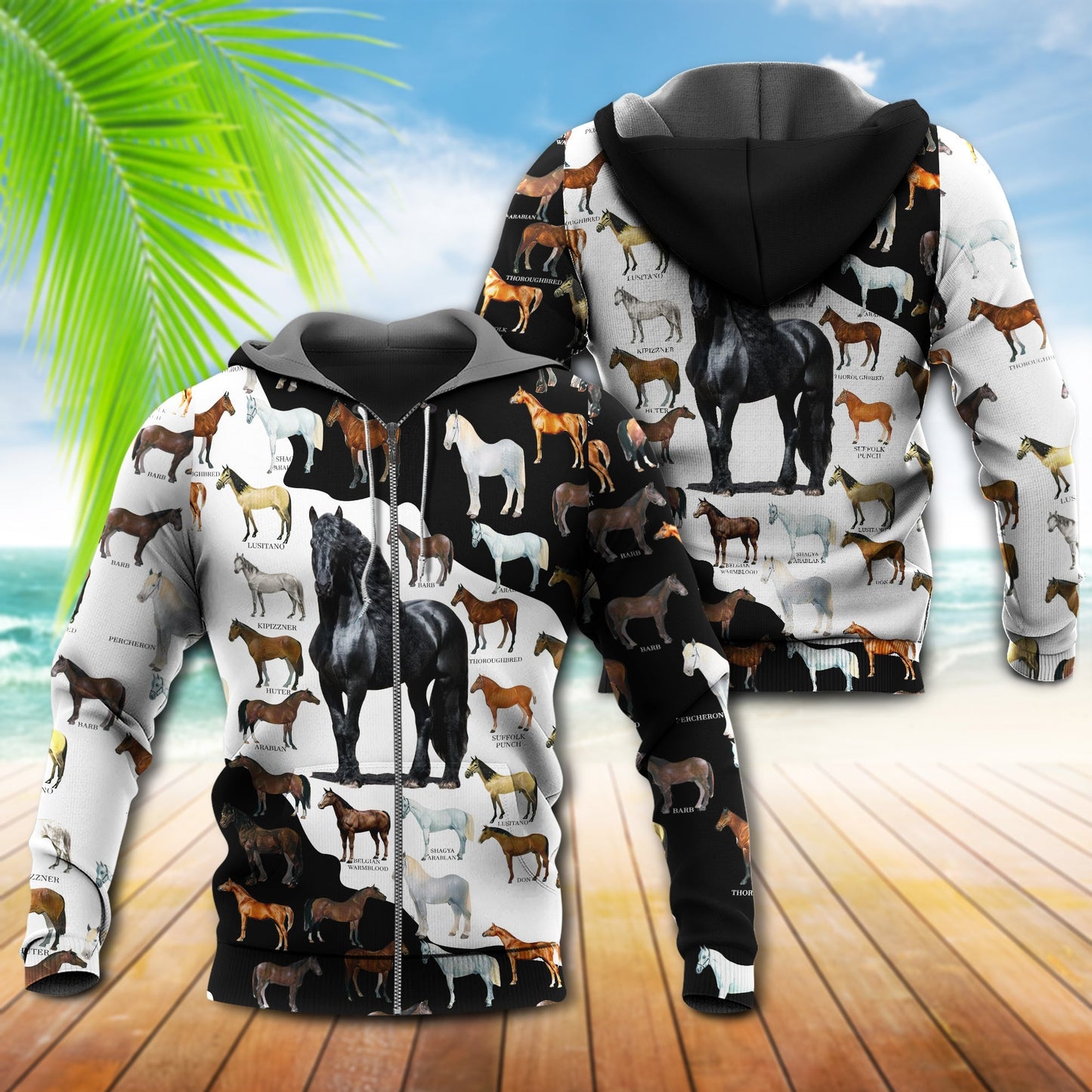 Horse Is My Therapy Quote - 3D Hoodie