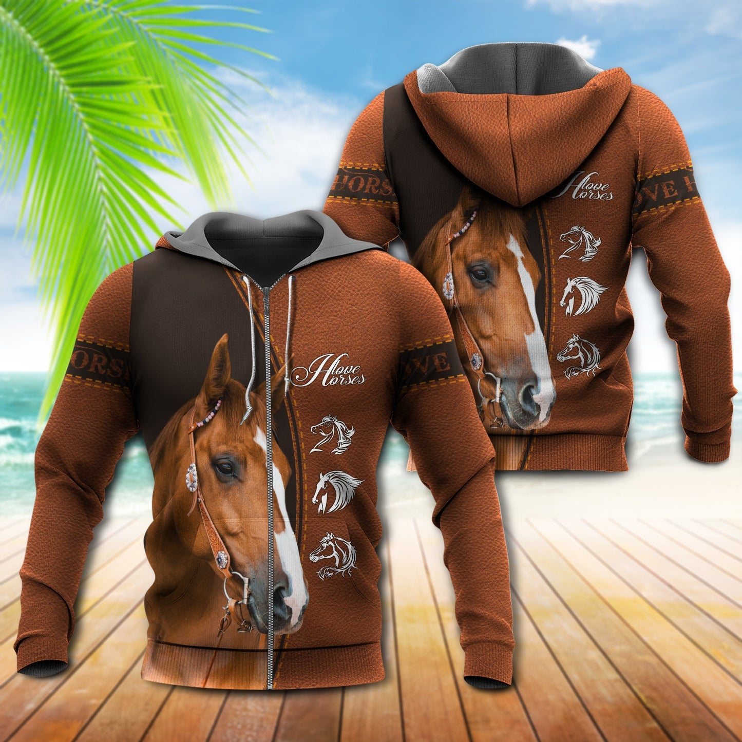 Horse Cool Strong Love Style - 3D Hoodie