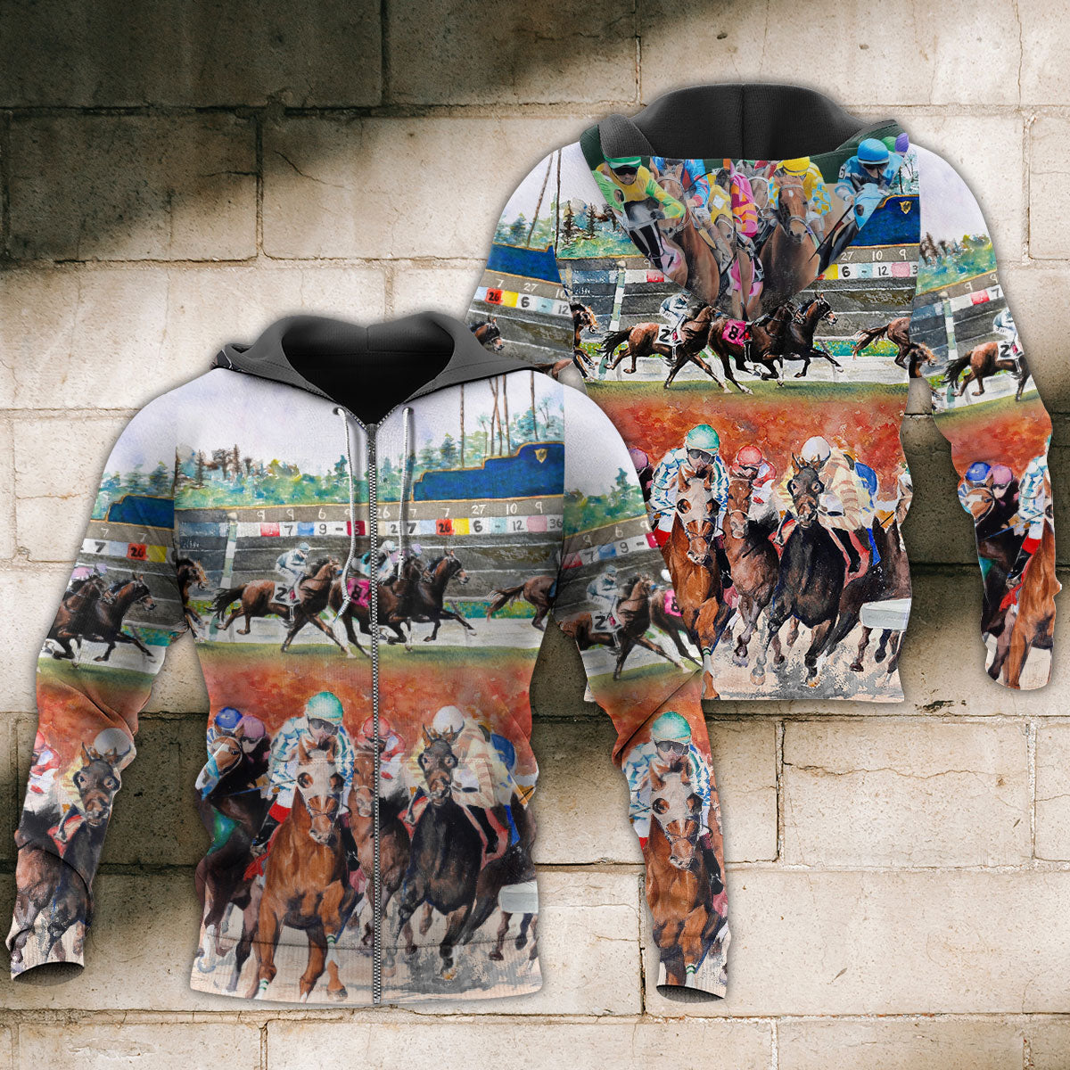 Horse Racing Wild Power - 3D Hoodie