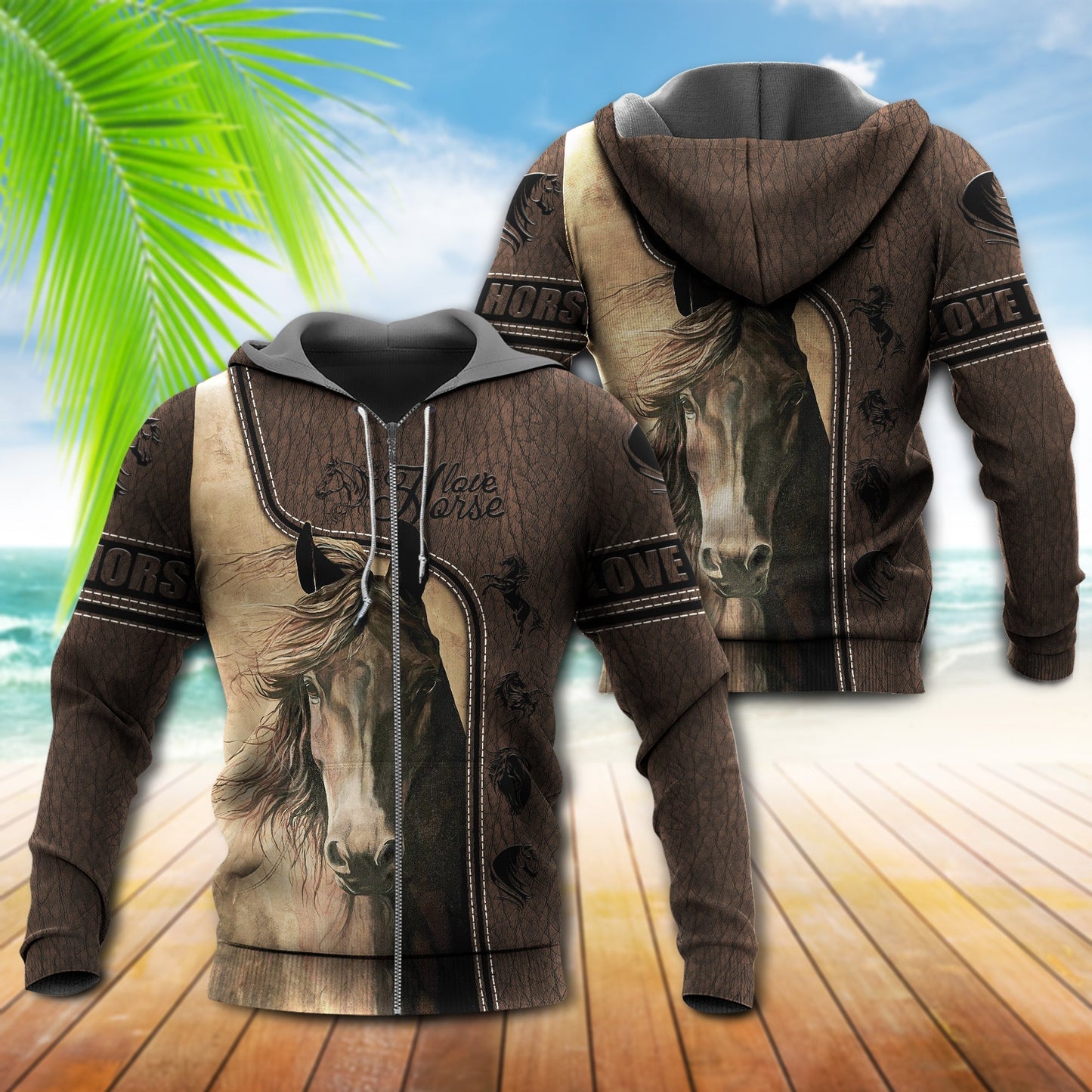 Horse Strength Inspirational Quote Style - 3D Hoodie