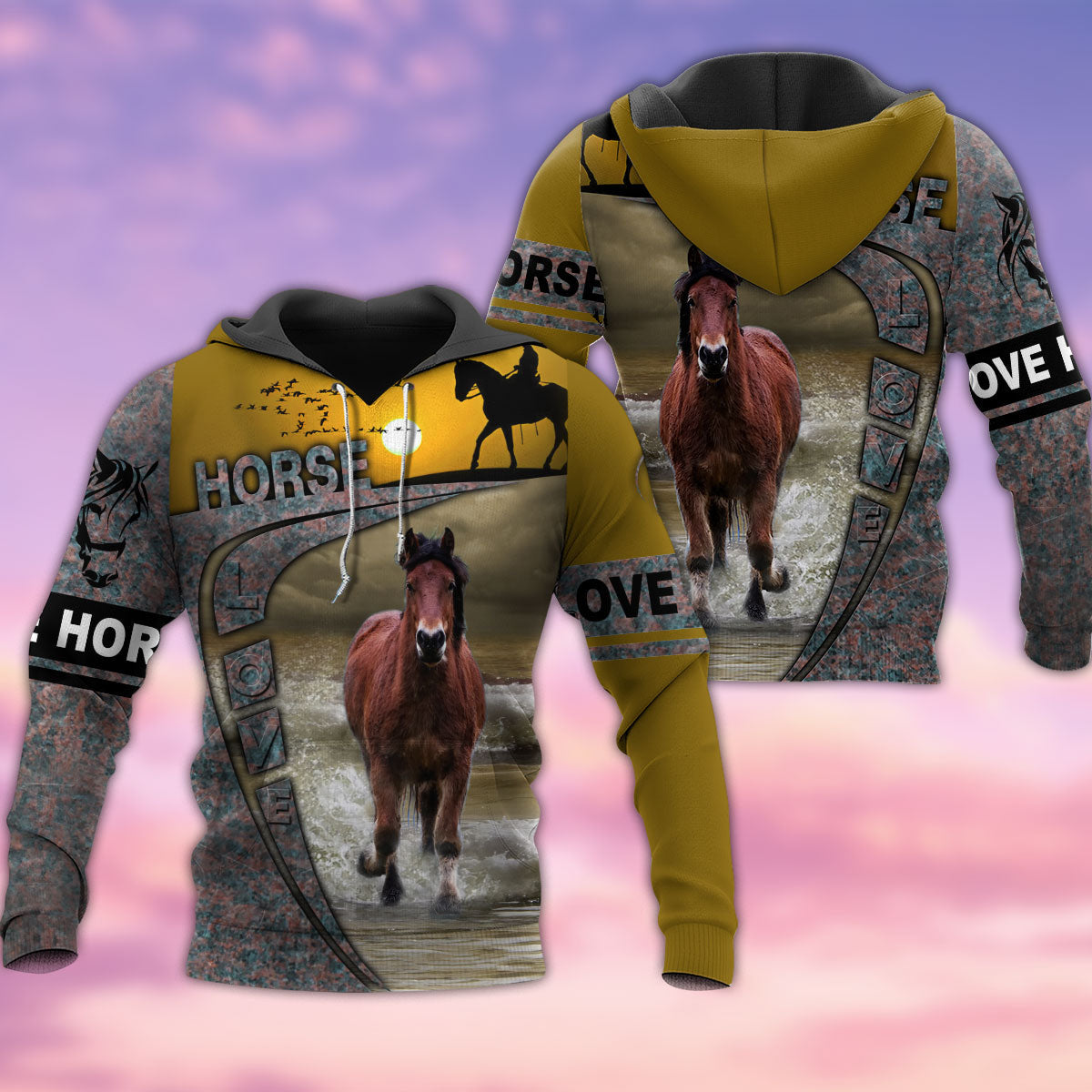 Horse Strength Inspirational Style - 3D Hoodie