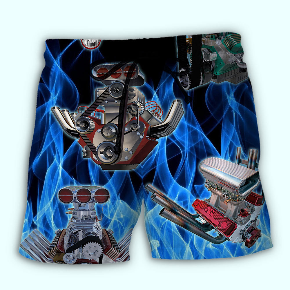 Hot Rod Blue Flame Racing - Beach Short