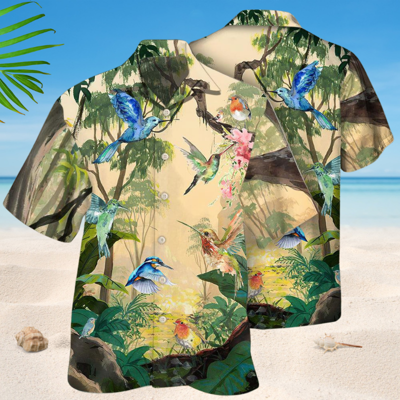 Hummingbird Tropical Style – Hawaiian Shirt