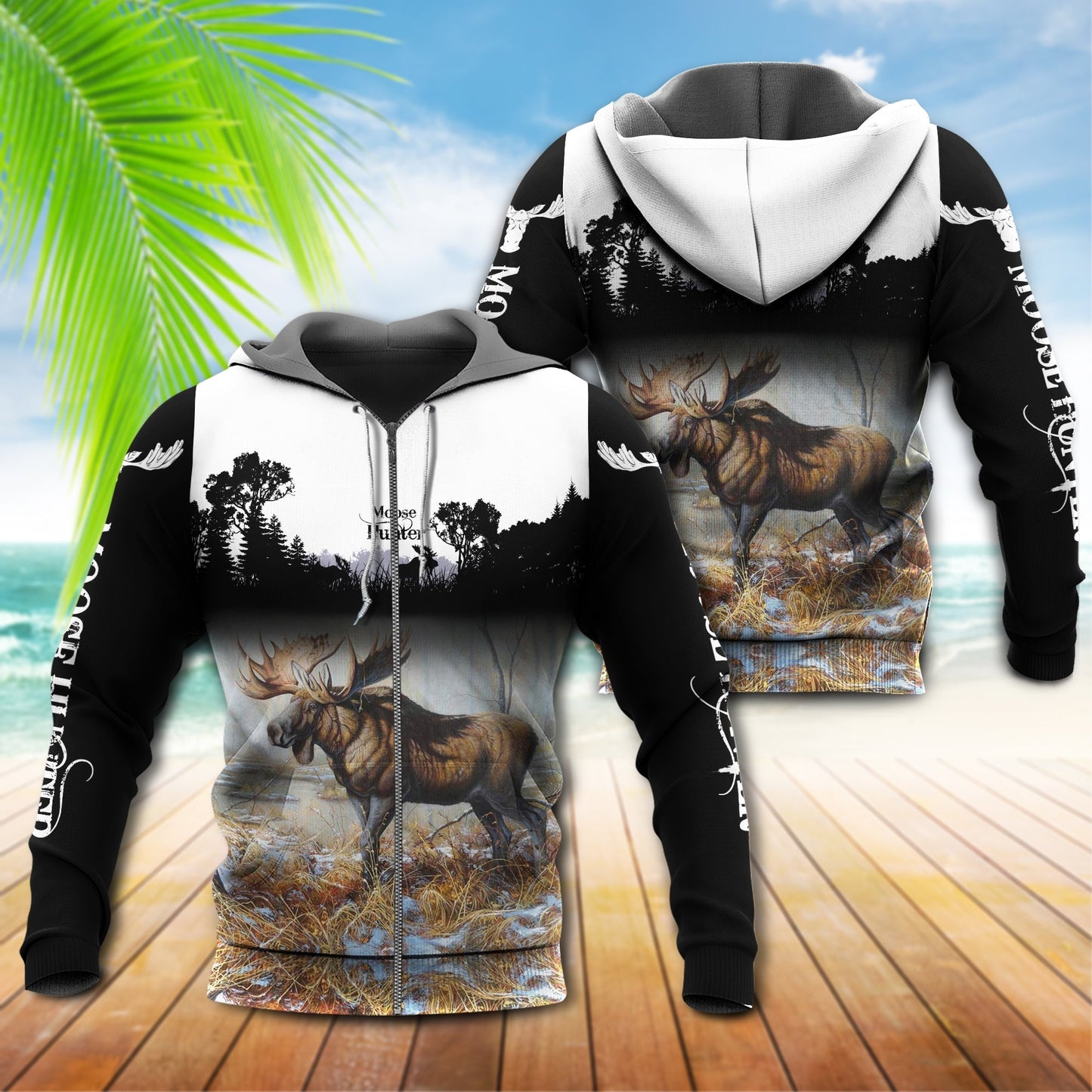 Moose Hunting Lover Quote Style - 3D Hoodie