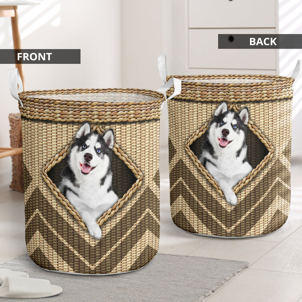 Husky Wickerwork Hole - Laundry Basket - Owls Matrix LTD