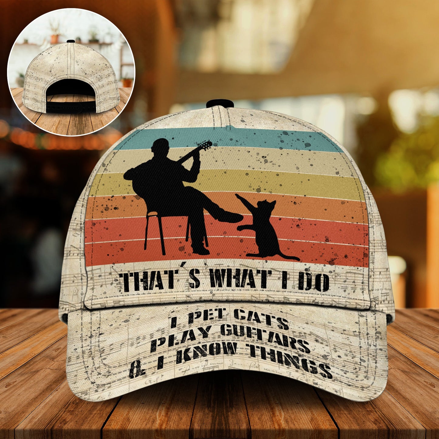 Cat And Guitar Lover – Classic Cap