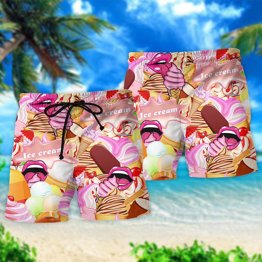 Colorful Ice Cream Summer Style - Beach Short